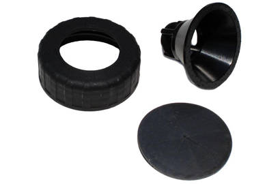 Funnel/gasket/cap