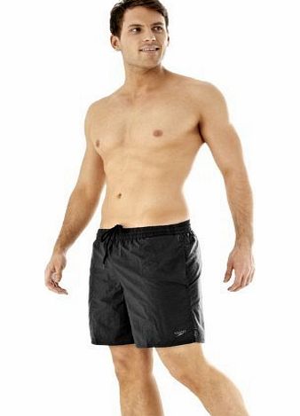 Speedo Solid Watershort Swim Shorts, Black