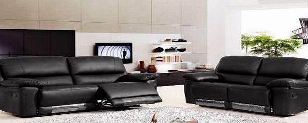 Speedy VALENCIA RECLINER 3 amp; 2 SUITE BLACK LEATHER