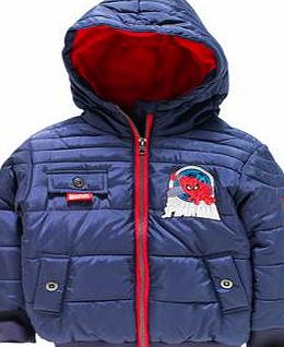 Spider-Man Boys Navy Puffer Coat - 2-3 Years