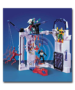 Spiderman 49cm Flip n Trap Playset