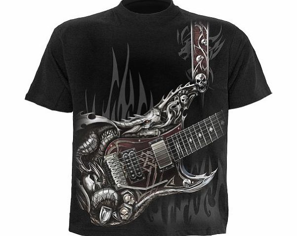 - Men - AIR GUITAR - T-Shirt Black - XX-Large