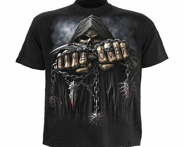 - Men - GAME OVER - T-Shirt Black - Large