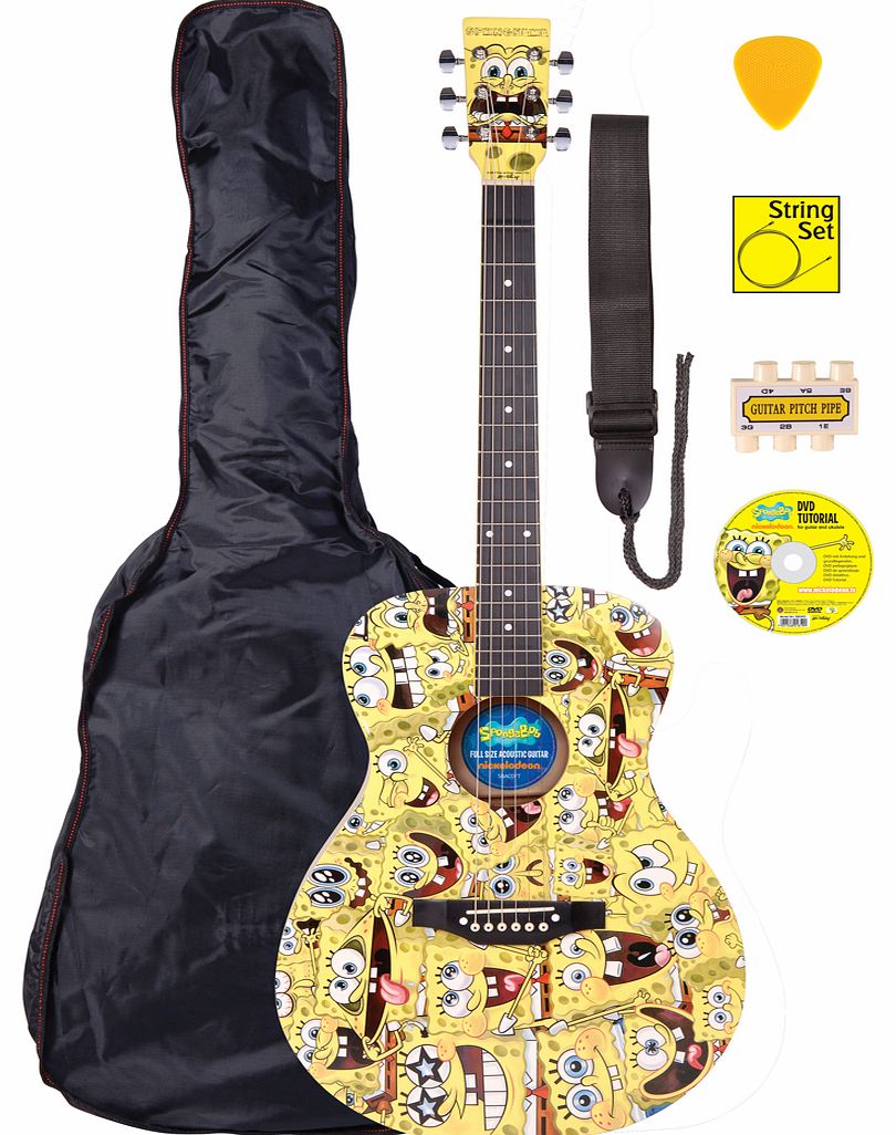 Squarepants Full Size Acoustic Guitar