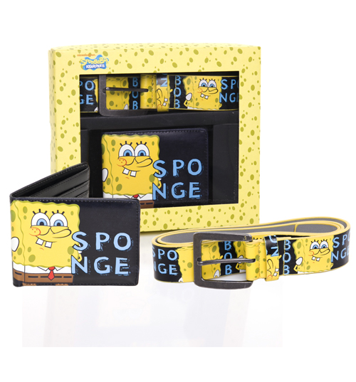 Squarepants Wallet And Belt Gift Set