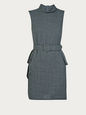 DRESSES GREY 10 UK SPMAX-U-LAZZARO