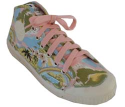 Springcourt Womens Hawaiian print sneaker