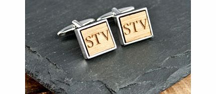 SQUARE Wooden Cufflinks