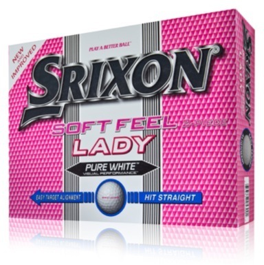 Soft Feel Ladies Golf Balls Pure White