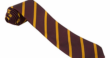 St Anselms Catholic Primary School St Anselms School Unisex Tie, Maroon/Yellow