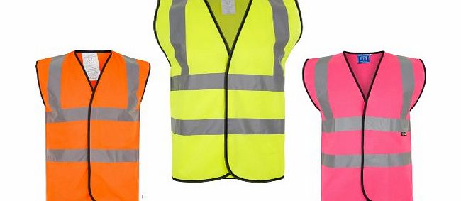 ST WORKSAFE MNES LADIES HI VIS HIGH VISISBILITY SAFETY VESTS (SMALL, PINK)