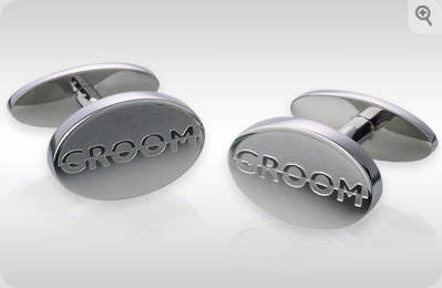 stainless Steel Groom Cufflinks