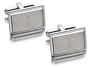 Stainless Steel Leeds FC Crest Swive Cufflinks -