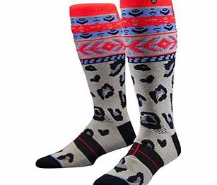 Stance Snow Leopard Acrylic Sock - Grey