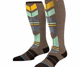 Stance Wasatch Merino Wool Sock - Brown