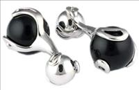 Stanislav Reymer Black Ball Crasher Cufflinks by Mousie Bean