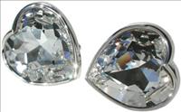 Stanislav Reymer Crystal Heart Mousie Bean Cufflinks