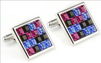 Stanislav Reymer Multi Square Crystal Cufflinks by Mousie Bean