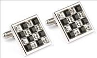 Stanislav Reymer Purple Square Crystal Cufflinks by Mousie Bean