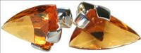 Stanislav Reymer Yellow Crystal Triangle Cufflinks by Mousie Bean