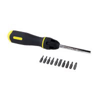 Multi Bit Fixed Blade Screwdriver plus 10 Bits