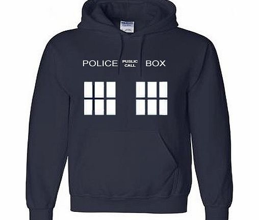 DOCTOR Phone Box Hoodie Sports Navy size XXL