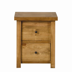 Star Collection , Carolina, 2 Drawer bedside Table