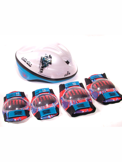 Star Wars Clone Wars Helmet, Knee and Elbow Pads Strong Lightweight Bike