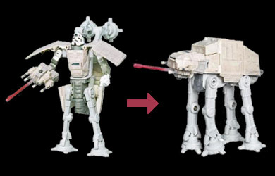 Star Wars Transformers - AT-AT Driver and AT-AT