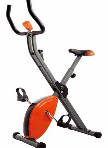 Starshaper Star Shaper Folding Exercise Bike - Orange/Grey/Black, 89 x 43 x 114 cm