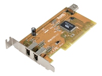 Low Profile 2 Port IEEE 1394 FireWire PCI Card