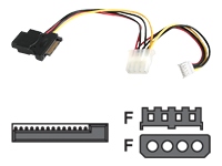 STARTECH LP4-SATA 15PIN PWR ADPTR F/M FLPY