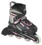 Bronx Girls Adjustable Size Inline Skates (Size 8J - 11J)