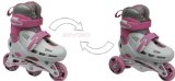 Cyclone White/Pink Kids Recreational Inline/Triskates - Size Jnr8 to Jnr11