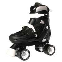 Storm Adjustable Quad Skates Black and White Adjustable Junior 8 to Junior 11