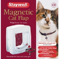 Staywell Magnetic Cat Flap:White