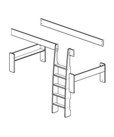 Natural Pine Bunk Bed Conversion Kit