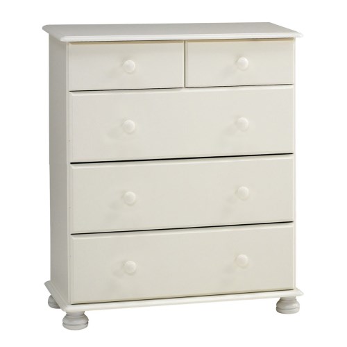 Richmond 3+2 Drawer Chest in White