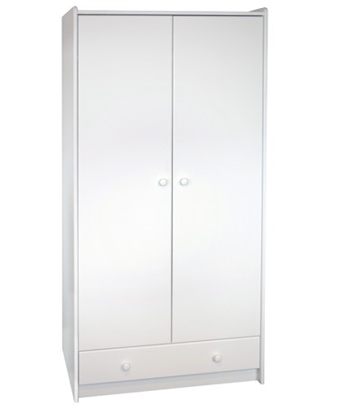 Steens White Wardrobe