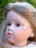 Steggel 25 inch porcelain girl doll Sabrina cream dress