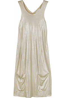 Metallic tank dress