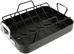 stellar Hard Anodised Roasting Pan with Rack