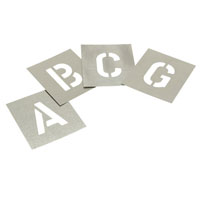 Atb Set Zinc Stencils Letters 1.1/2In