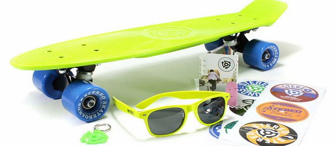 Stereo Vinyl Cruiser Lime - 23 inch