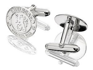 Sterling Silver Chelsea FC Crest Cufflinks -