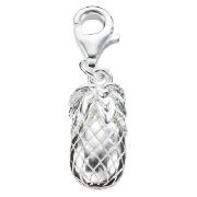 Silver Pineapple Charm