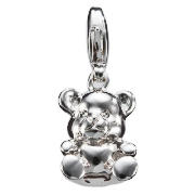 Silver Teddy Bear Charm