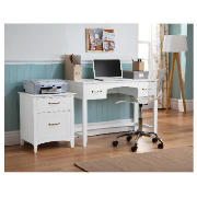 Desk, White Painted