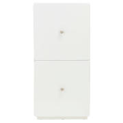 Stockholm White Gloss 2-Drawer Unit