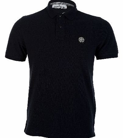 Stone Island Chest Patch Logo Polo Navy